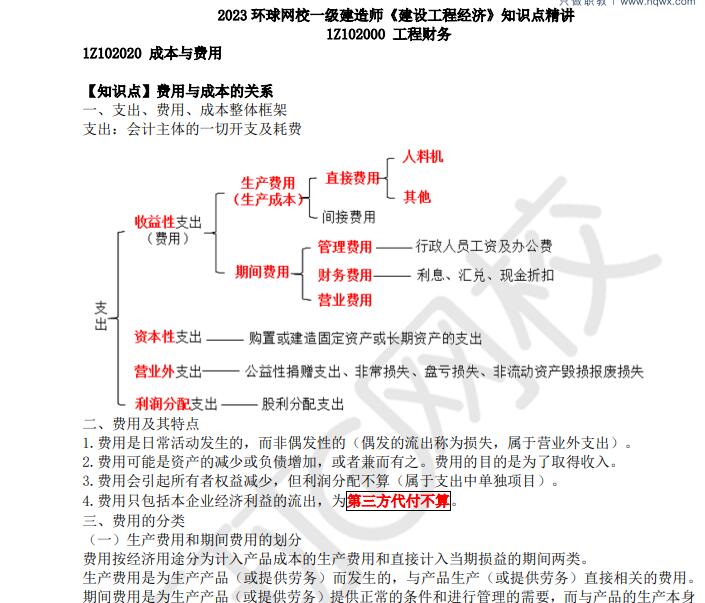 张涌一建经济视频讲义2023年记忆口诀免费领取方法步骤